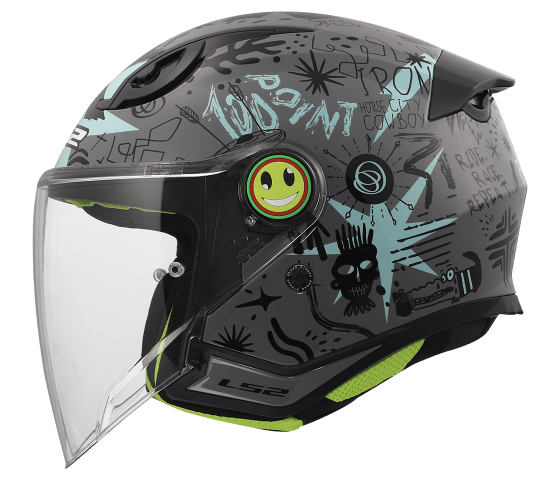 OF622 FUNNY II SCRIBBLE Grey Blue